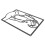 C Iron Woman Line Art da appendere 33x21.5cm 7.09oz 15