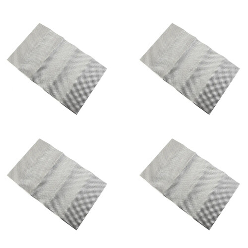 4X Embossed Aluminum Heat Shield, Exhaust Pipe Shield and Automobile G