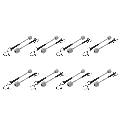 16 pezzi di mallet per grancassa, testa in feltro, percussioni, bacchette per timpani con