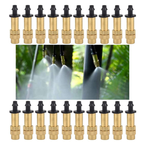 150Pcs Watering Nozzle Adjustable Copper Irrigation Water Fog Sprinkle 2