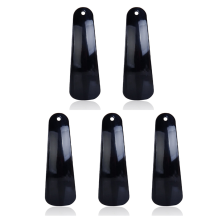 5 piezas de calzador de plástico de 4,7 pulgadas, flexible, robusto y antideslizante, color negro