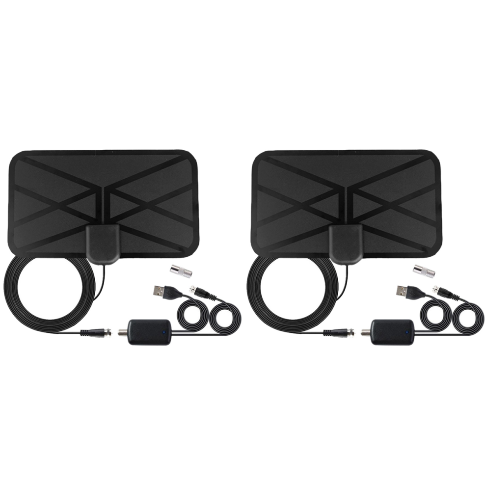 Antenna Tv 2X 25DB, Antenna Interna Digitale Hd Con Portata Di 1500 Miglia