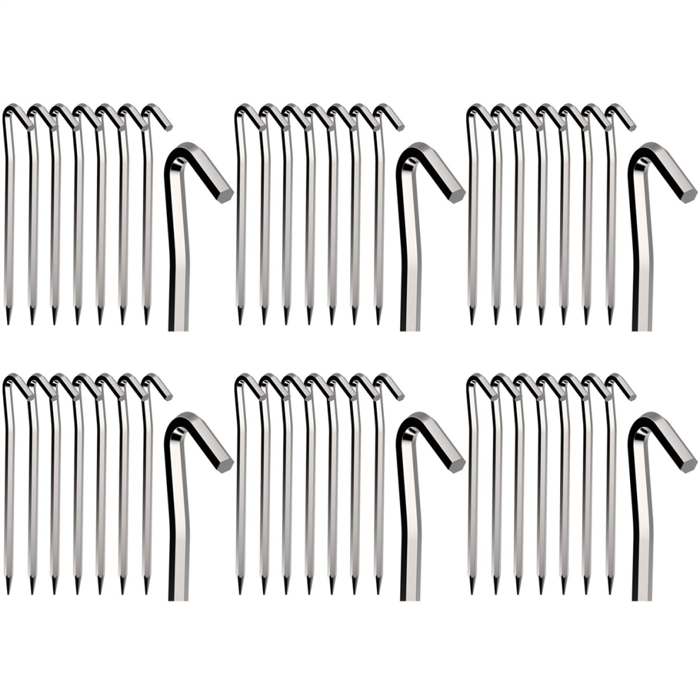 Picchetti Per Tenda 48 Pezzi 18 Cm Ganci In Metallo Resistenti Lega Di Alluminio Antiruggine