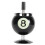 Billard-Aschenbecher 8,11 oz 9,5  16,7 cm Schwarz 3