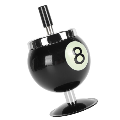 Billard-Aschenbecher 8,11 oz 9,5  16,7 cm Schwarz