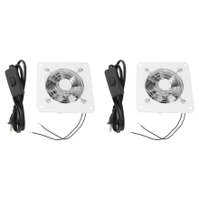 2pcs 4 Inch Inline Duct Fan Air Ventilator Metal Pipe Ventilation Exha