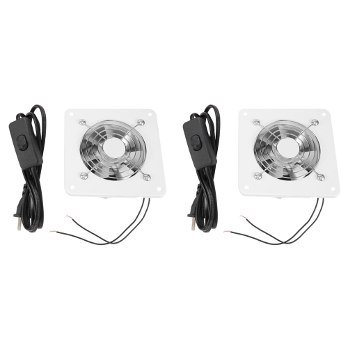 2pcs 4 Inch Inline Duct Fan Air Ventilator Metal Pipe Ventilation Exha 1