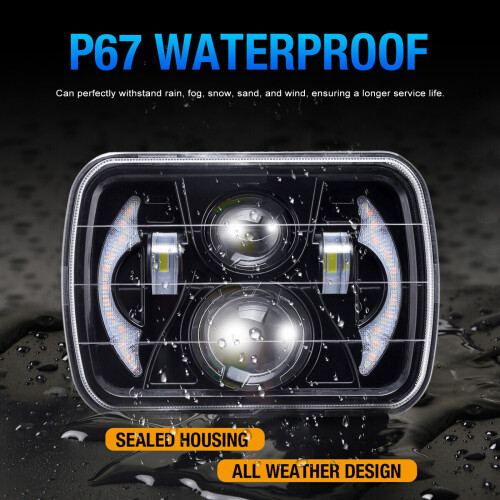 Faro LED da 7 pollici 180W 6500K IP67 5x7/7x6 1
