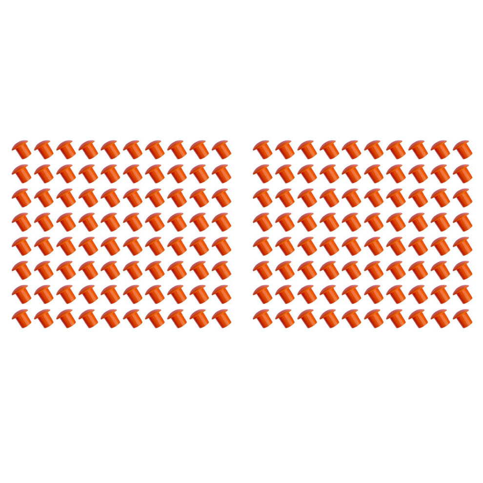 160 Tapas De Varilla De Refuerzo, Cubierta De Seguridad Tipo Hongo, Tapas Naranjas Para Estacas-image