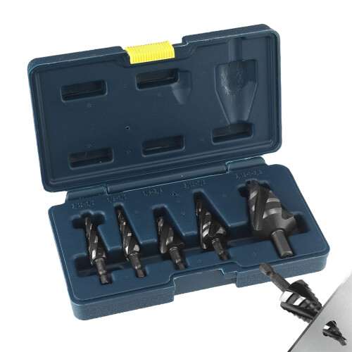 Step Drill Bit HSS Blue For Wood Aluminum Stainless Steel