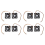 60Mm 6Cm DC 12V 3 Pin Computer Case CPU Cooler Cooling Fan Black 8 Pcs 2