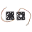 60Mm 6Cm DC 12V 3 Pin Computer Case CPU Cooler Cooling Fan Black 8 Pcs 3