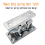 4Pcs Spring Loaded Door Easy Lock Stop Catch Release Clamp Double Roll 6