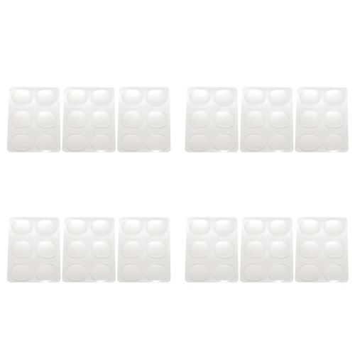72 Pieces Drum Damper Gel Pads Silicone Drums for Tone Control-Clear