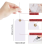 Μεγάλη ενισχυτική ετικέτα χαρτιού με τρύπες και κορδόνι, κρεμαστά 1200 τεμάχια 3