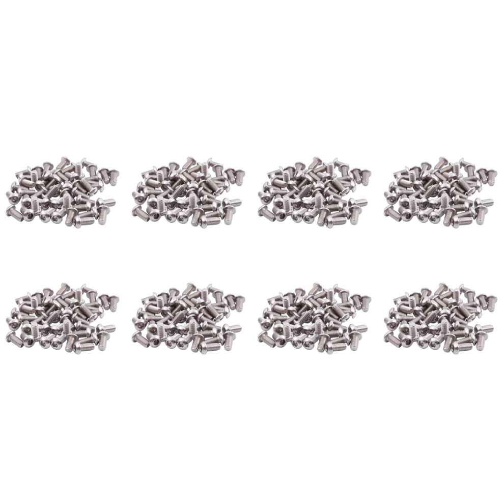 M6x12mm Stainless Steel Hex Socket Button Head Screws 400 Pcs 4851780679506