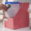 3X Kraft Paper Magazine Rack Bookend Μεγάλη Βάση Βιβλίου Βάση Αρχείου Fold 3