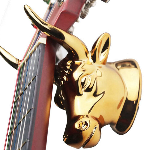3X Βάση Κιθάρας Κρεμάστρα Τοίχου Bull Art Ukulele Hook Stand για Μπάσο 2