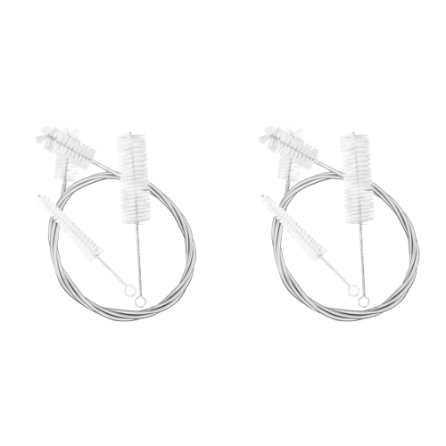 Set di pulizia per corno francese, trombone e tromba, 6 pezzi, in acciaio inossidabile e nylon B