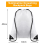 50 Pcs Sublimation Drawstring Bags Bulk White Blank Backpacks Reusable 5