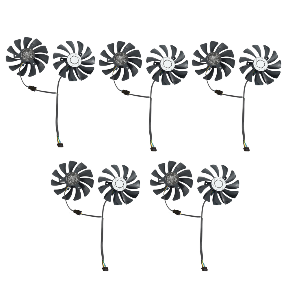 Photos - Computer Cooling 5 Pair Graphics Card Fan 85mm Ha9010H12F-Z 4Pin Cooler Replacement for