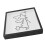 29CM White Shadow Box Map Frame with Ticket & Postcard Slot Display 12
