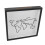 29CM White Shadow Box Map Frame with Ticket & Postcard Slot Display 14