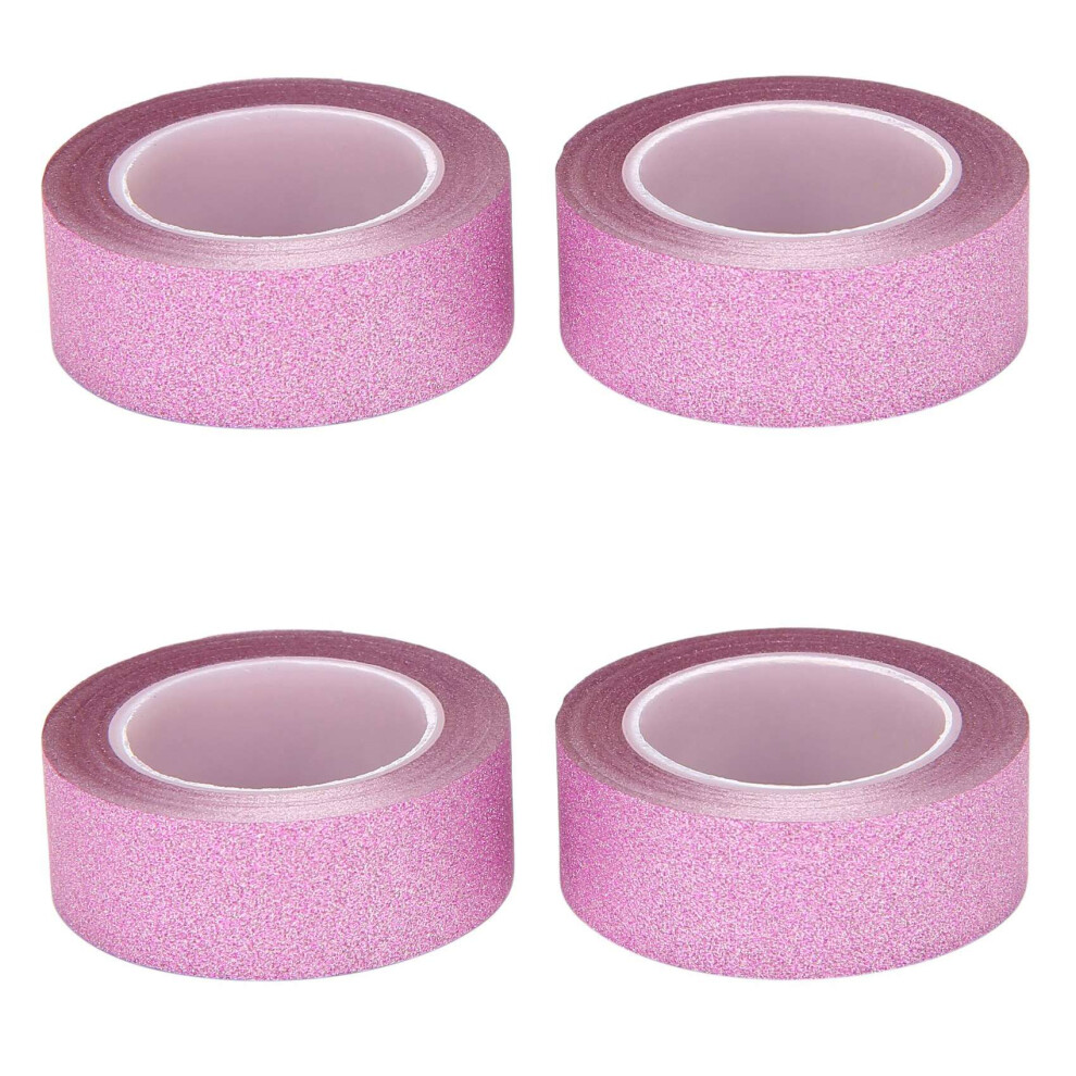 4 Pcs 10M Glitter Washi Tape Stick Self Adhesive Decorative Craft Diy 4851780683763