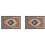2X Indoor Door Mat Retro Floor Mat, Non Slip Front Rug Soft Quick Abso 2
