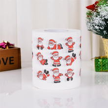 estilos de rollos de papel de Papá Noel, toallas de papel, decoraciones navideñas Xm