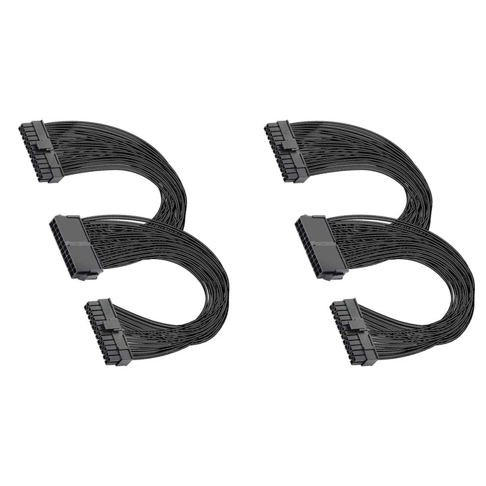 2X Dual Psu Power Supply 24-Pin Atx Motherboard Splitter Cable,24Pin(2 4851780684937