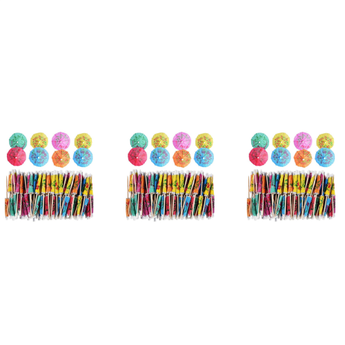 432 pezzi Ombrelloni da cocktail per bevande e cibo, stuzzicadenti decorativi per feste, H 1