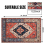 2X Indoor Door Mat Retro Floor Mat, Non Slip Front Rug Soft Quick Abso 6