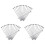 Lot de 45 pics à cocktail réutilisables en acier inoxydable de 10 cm 1
