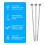 Lot de 45 pics à cocktail réutilisables en acier inoxydable de 10 cm 7