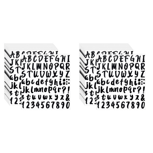 1440 Pieces 20 Sheets Self-Adhesive Vinyl Sticker, Alphabet Letter Num