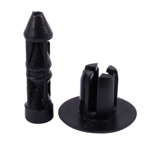 7mm Hole Plastic Rivets Fastener Auto Car Bumper Push Clips 400 Pcs 2