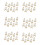 60 Sets Mini Display Easel with Canvas 8X8cm Wedding Table Numbers Pai 2