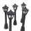 8Pcs Straße Post Lichter Modell Eisenbahn Zug Lampe Miniatur Dorf Pat 6