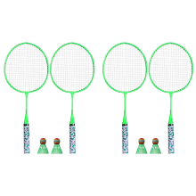 4 raquetas de bádminton para niños, juego de raquetas deportivas con volantes
