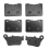 12x Motorcycle Front and Rear Brake Pads Sets for MaxSym 400I 2011-202 6