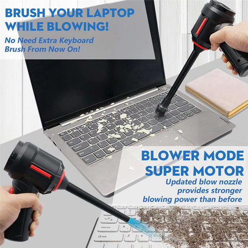 2X Computer Vacuum, Compressed Air Duster Blower, Portable Handheld Va 2