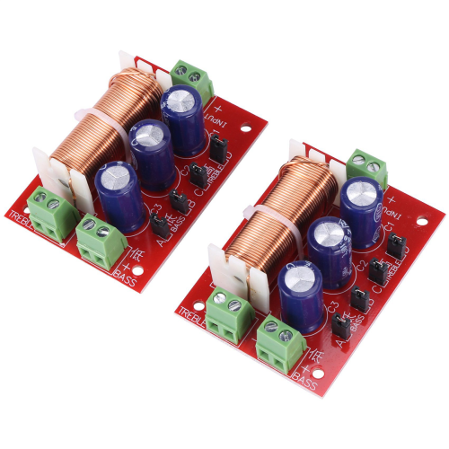 12 stuks 400W luidspreker crossover 2-weg audio-aanpassing tweeter bas luidspreker 2