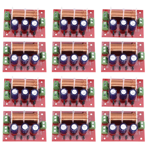 12 stuks 400W luidspreker crossover 2-weg audio-aanpassing tweeter bas luidspreker 1