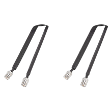 2x deur/raam doorvoer platte coaxiale kabel SO239 UHF vrouwelijk naar 50