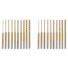 Micro-Twist Drill Bit Set - 20Pcs 0.6mm-2.2mm Tiny 2.35 Shank HSS Mini