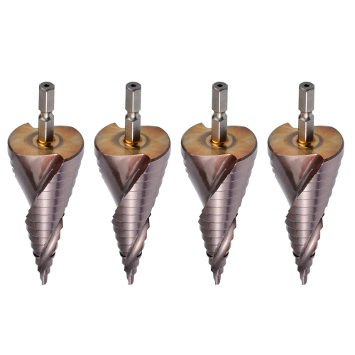 4X M35 HSS Co Step Drill Bit Cobalt Cone Bits 4-32mm Wood Stainless St