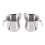 Συσκευασία 6 κανατών αφρού εσπρέσο Bell Creamer 3Oz από ανοξείδωτο ατσάλι 3
