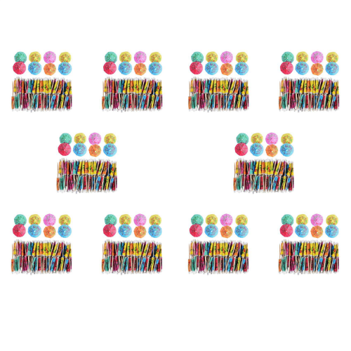 1440 pezzi Ombrelloni da cocktail per bevande e cibo, stuzzicadenti decorativi per feste, 1