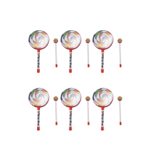 6X Kinderpercussie Lollipop Drum, 6 inch